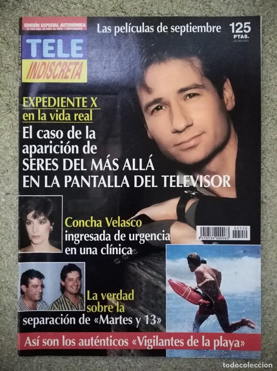 Sammeln von Zeitschriften und Zeitungen: Revista Tele Indiscreta 550 Expediente X