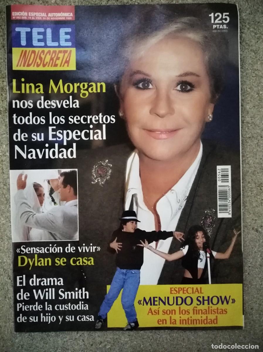 Coleccionismo de Revistas y Peri&oacute;dicos: Revista Tele Indiscreta 562 Lina Morgan