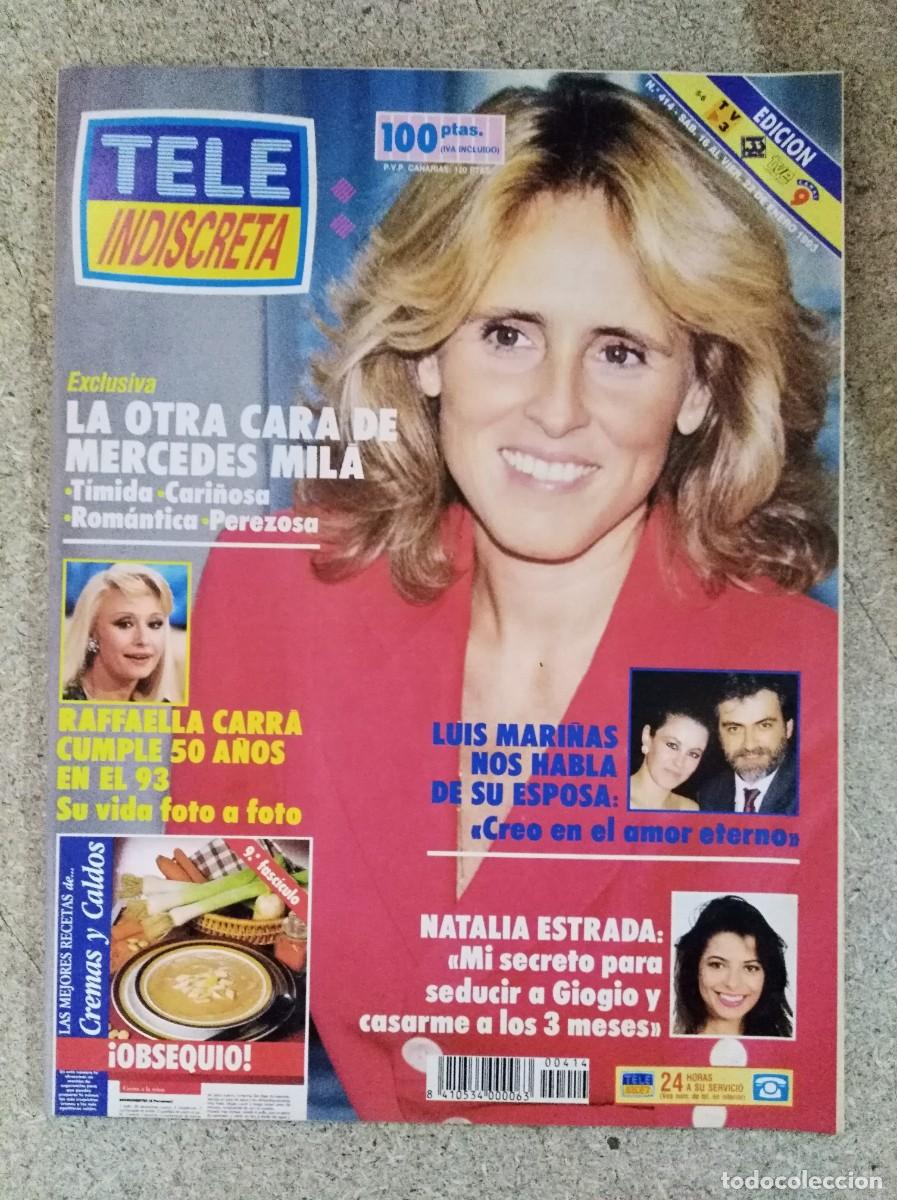Coleccionismo de Revistas y Peri&oacute;dicos: Revista Tele Indiscreta 414 Mercedes Mila