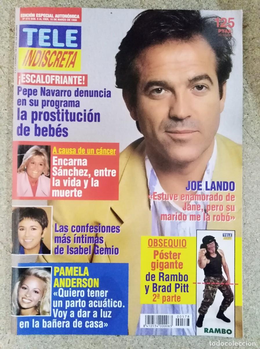 Coleccionismo de Revistas y Peri&oacute;dicos: Revista Tele Indiscreta 578 Pepe Navarro