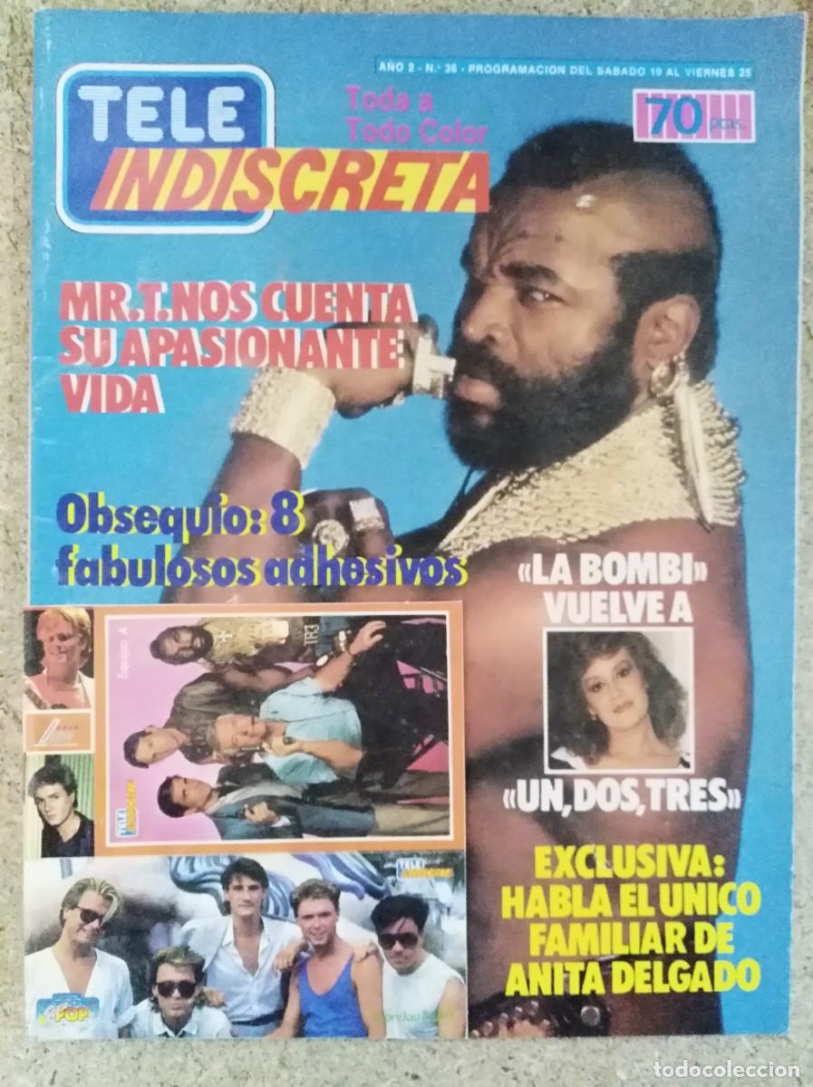 Coleccionismo de Revistas y Peri&oacute;dicos: Revista Tele Indiscreta 36 Equipo A