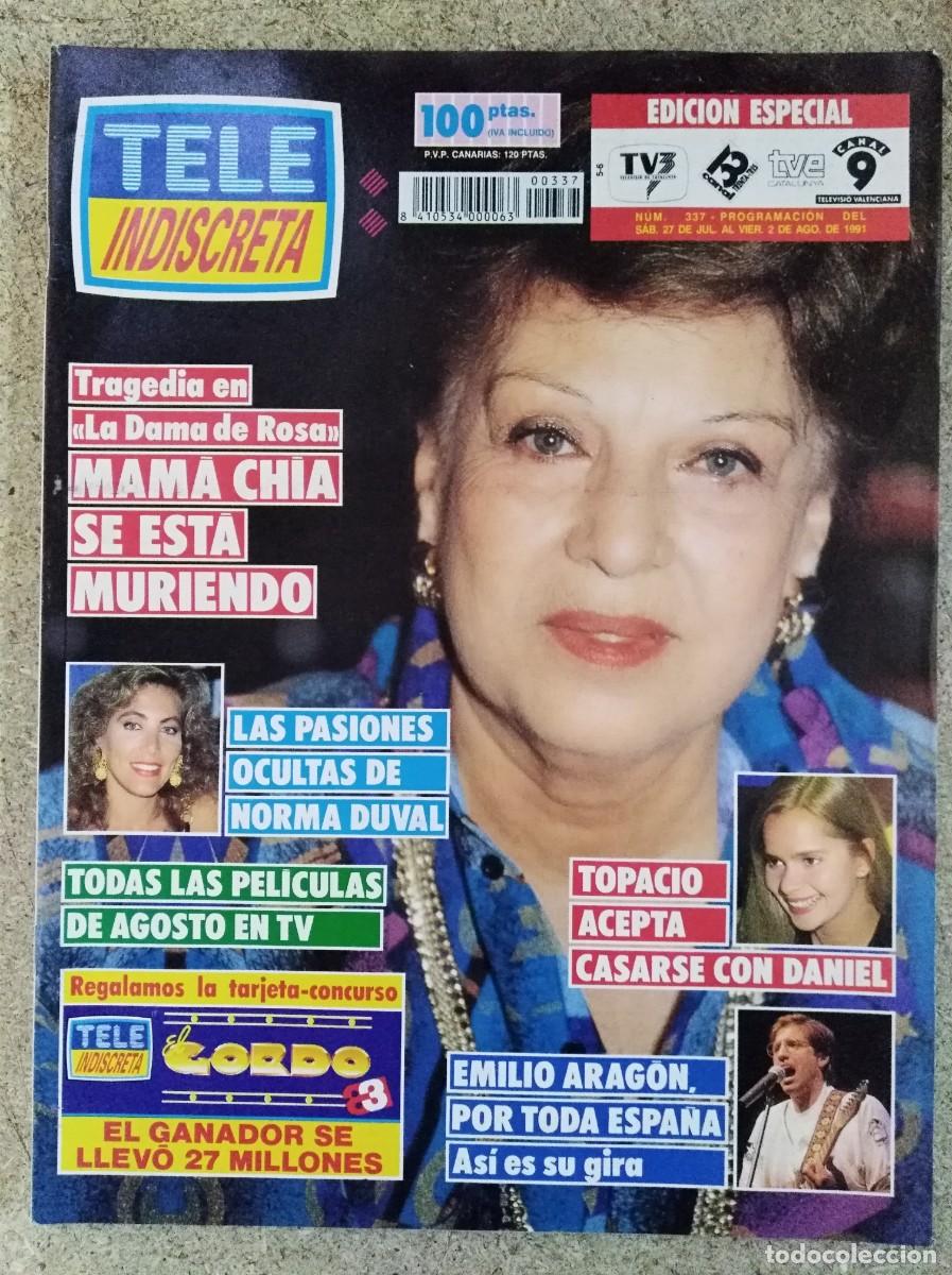Coleccionismo de Revistas y Peri&oacute;dicos: Revista Tele Indiscreta 337
