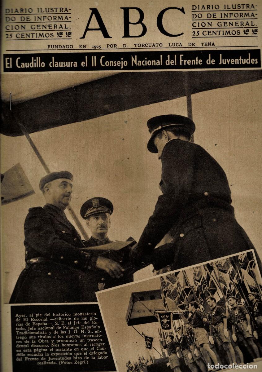 Coleccionismo de Revistas y Peri&oacute;dicos: PERIODICO ABC MADRID-SEVILLA 6 DE OCTUBRE DE 1942. A-ABC-0740