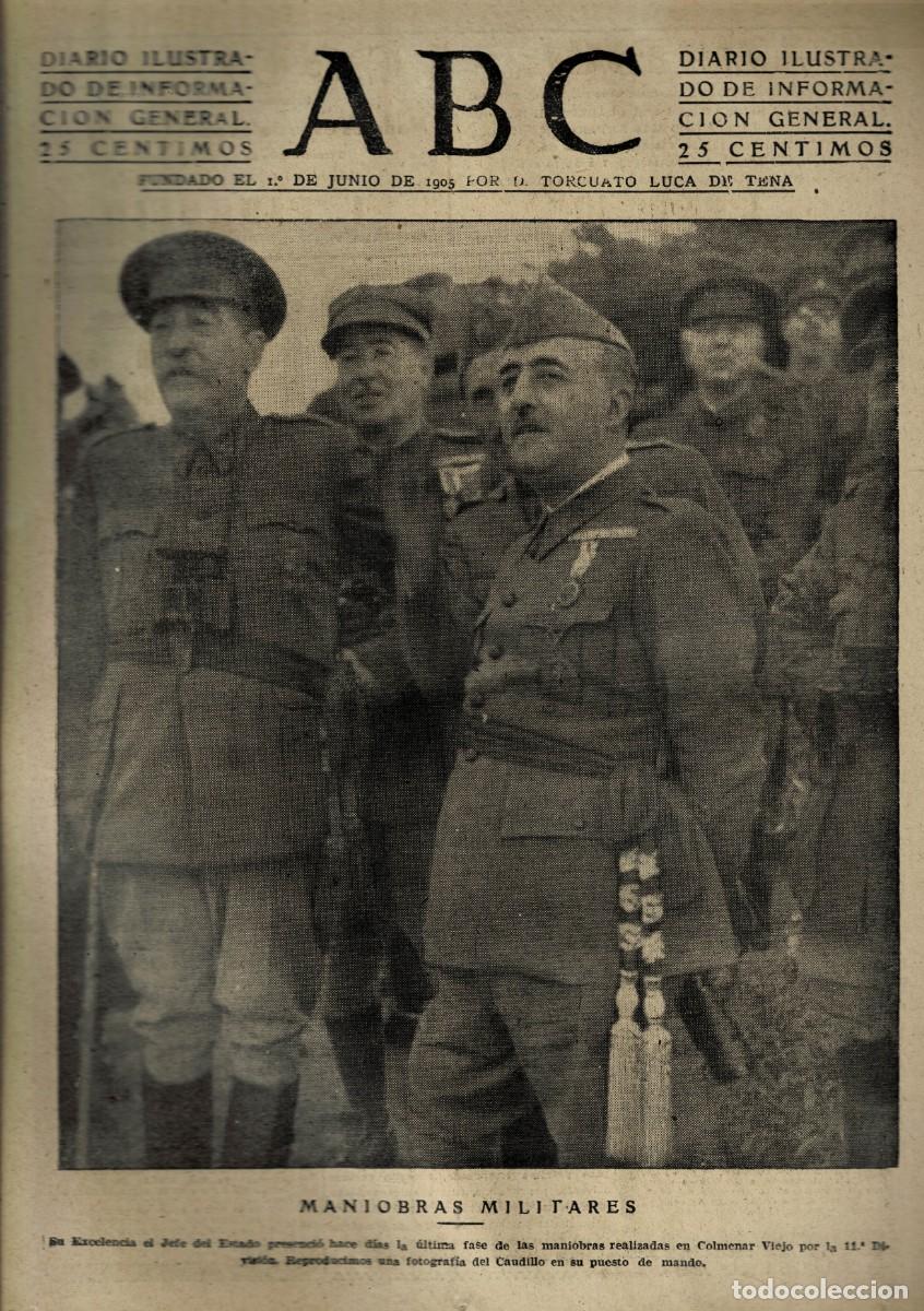 Coleccionismo de Revistas y Peri&oacute;dicos: PERIODICO ABC MADRID-SEVILLA 15 DE OCTUBRE DE 1942. A-ABC-0745