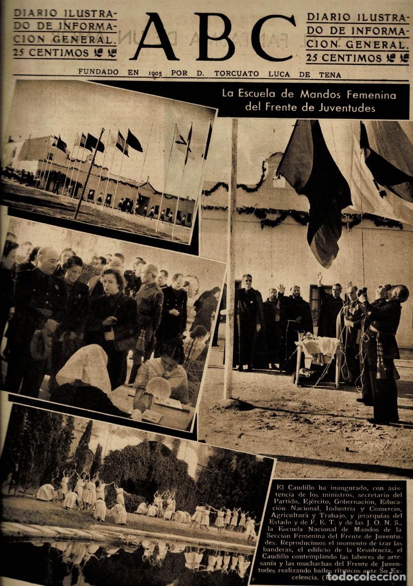 Coleccionismo de Revistas y Peri&oacute;dicos: PERIODICO ABC MADRID-SEVILLA 21 DE OCTUBRE DE 1942. A-ABC-0749