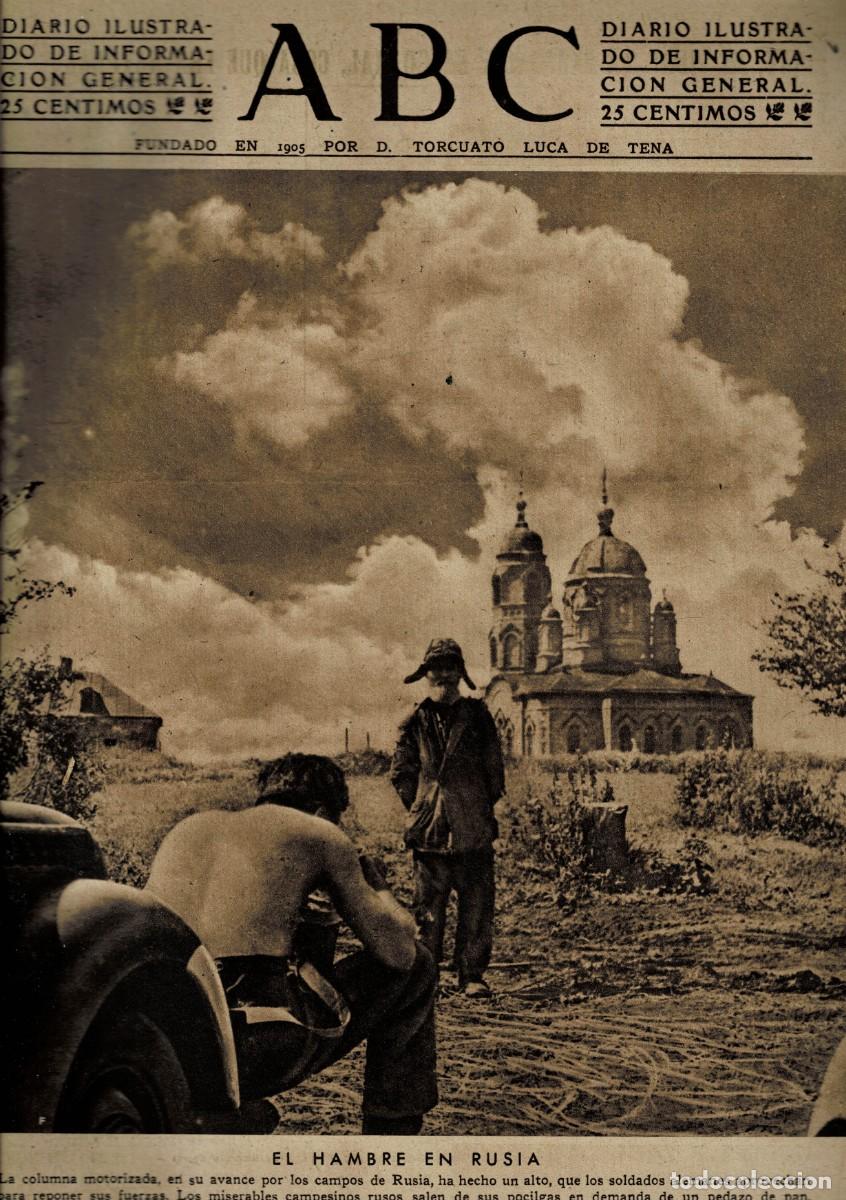 Coleccionismo de Revistas y Peri&oacute;dicos: PERIODICO ABC MADRID-SEVILLA 28 DE OCTUBRE DE 1942 N&ordm; 12236. A-ABC-0752