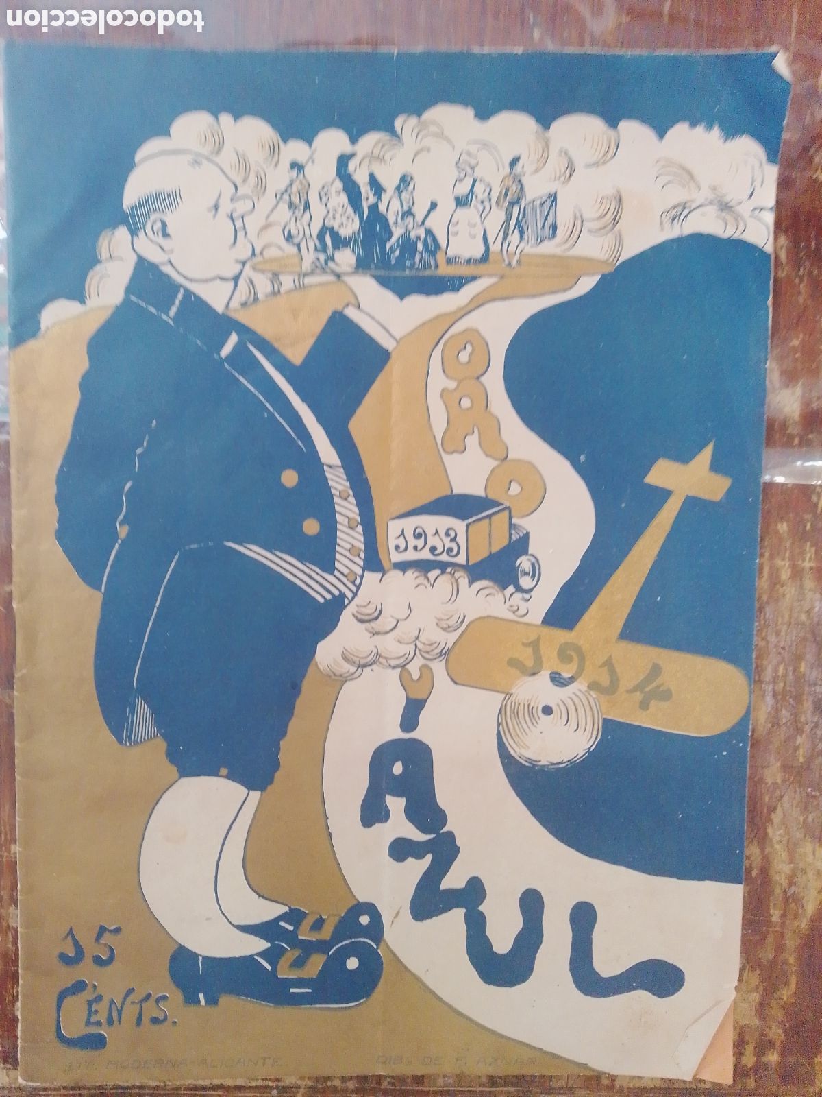 Coleccionismo de Revistas y Peri&oacute;dicos: ORO Y AZUL. REVISTA ILUSTRADA DE ARTE. TALLERES SAGASTA. 1914