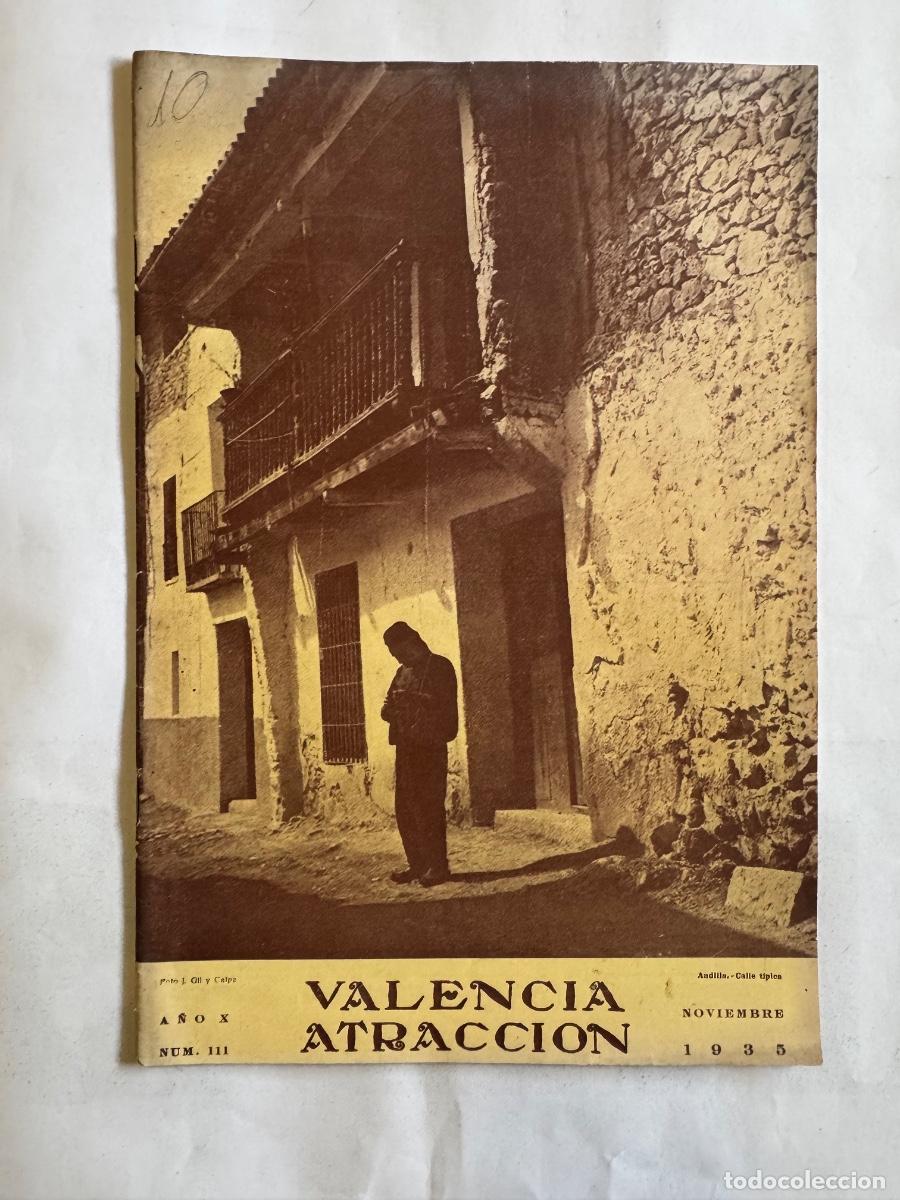 Coleccionismo de Revistas y Peri&oacute;dicos: Revista Valencia Atracci&oacute;n, A&ntilde;o 1935, Valencia, Castalla, Levante