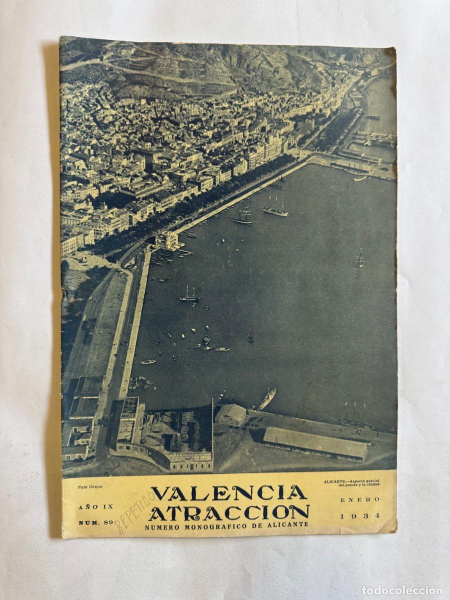 Coleccionismo de Revistas y Peri&oacute;dicos: Revista Valencia Atracci&oacute;n, A&ntilde;o 1934, Alicante