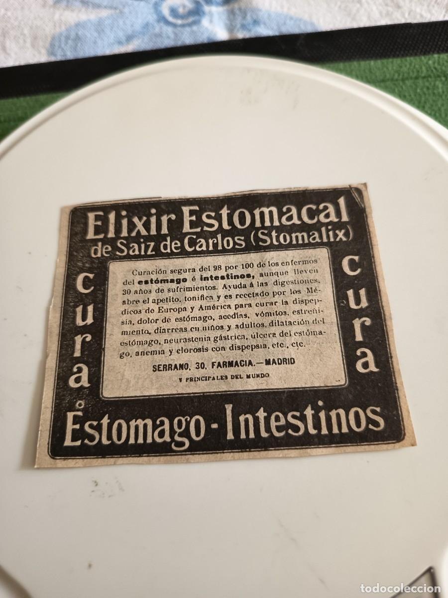Collectionnisme de Revues et Journaux: ANTIGUO ANUNCIO ELIXIR STOMALIX