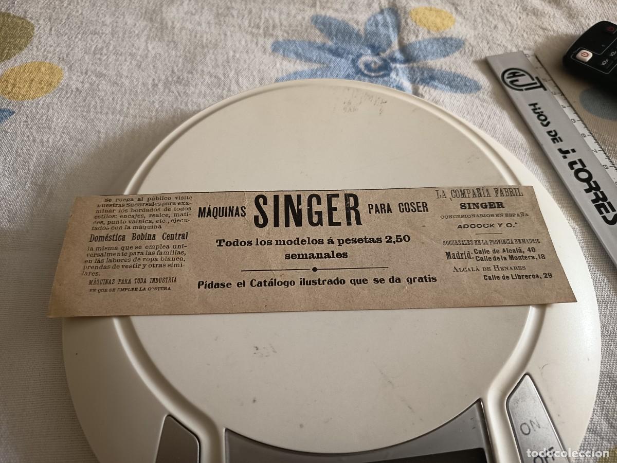 Colecionismo de Revistas e Jornais: ANTIGUO ANUNCIO MAQUINAS DE COSER SINGER