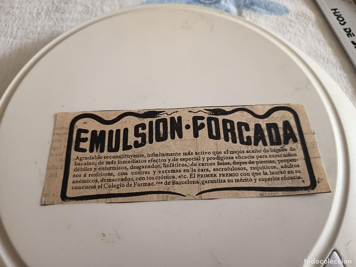 Coleccionismo de Revistas y Peri&oacute;dicos: ANTIGUO ANUNCIO EMULSION-FORCADA