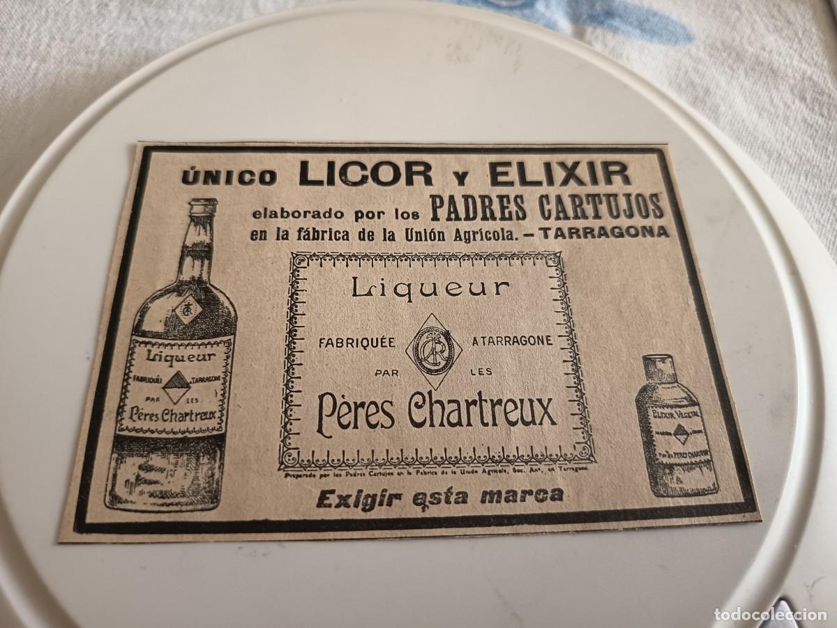 Coleccionismo de Revistas y Peri&oacute;dicos: ANTIGUO ANUNCIO LICOR CHARTREUX