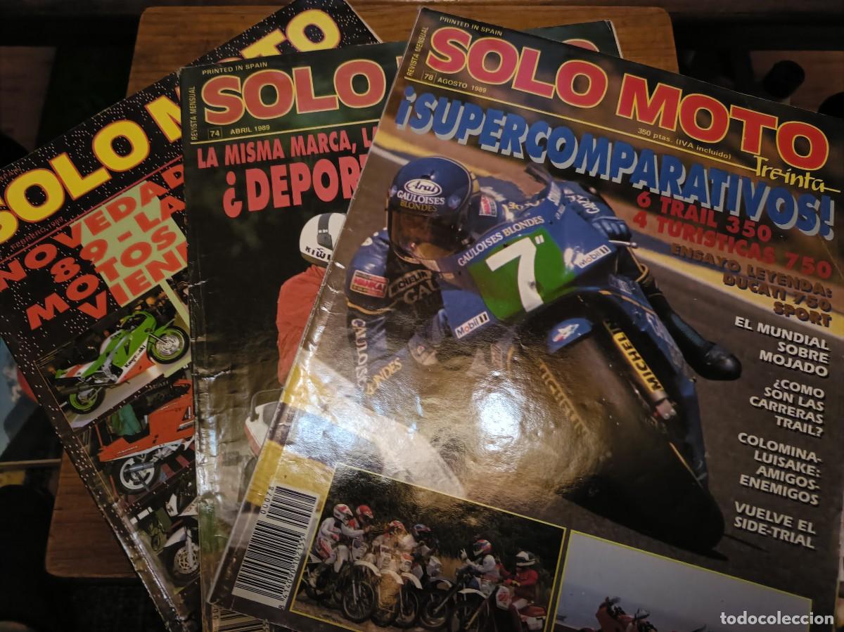 Coleccionismo de Revistas y Peri&oacute;dicos: 3 REVISTAS SOLO MOTO SOLO MOTO A&Ntilde;O 1989