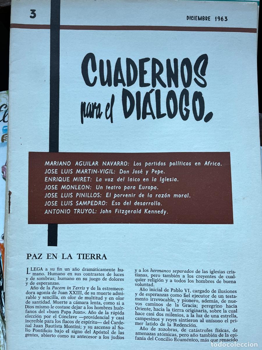Collection Magazines and Newspapers: Cuadernos para el Di&aacute;logo. Num.3, diciembre 1963/ Jos&eacute; Luis Sampedro y otros