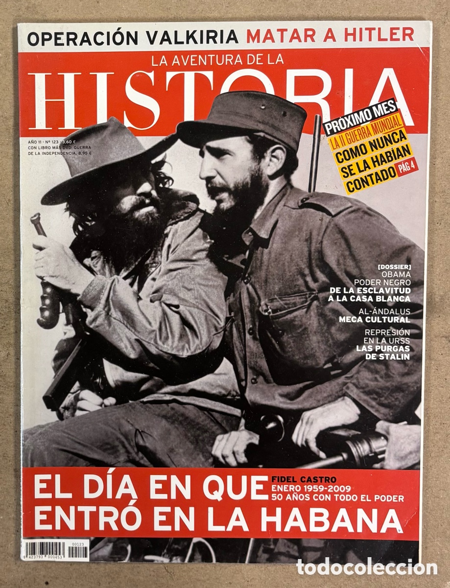 Coleccionismo de Revistas y Peri&oacute;dicos: LA AVENTURA DE LA HISTORIA N&deg; 123. FIDEL CASTRO, REPRESI&Oacute;N EN LA URSS, AL-ANDALUS, VALKIRYA