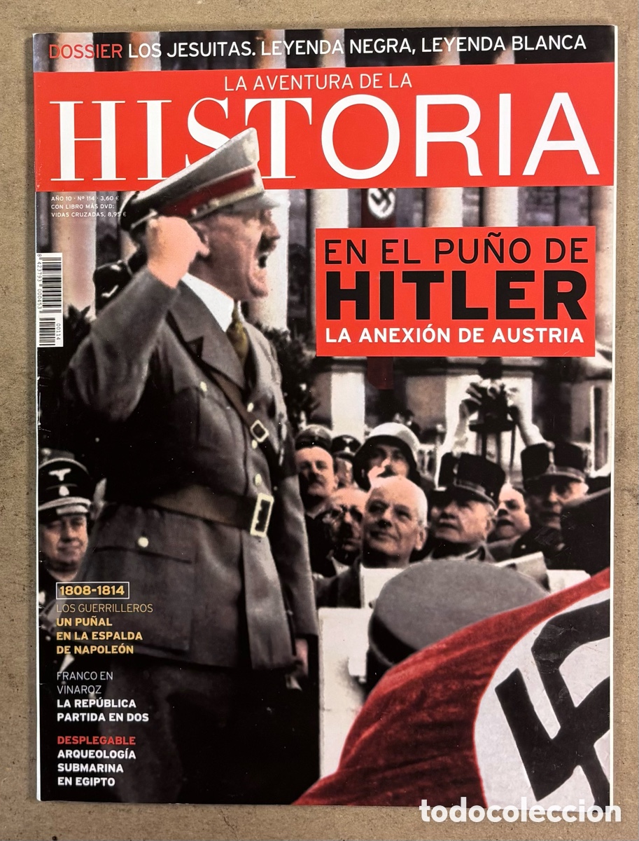 Coleccionismo de Revistas y Peri&oacute;dicos: LA AVENTURA DE LA HISTORIA N&deg; 114. HITLER LA ANEXI&Oacute;N DE AUSTRIA, DOSSIER: LOS JESUITAS, FRANCO EN VI