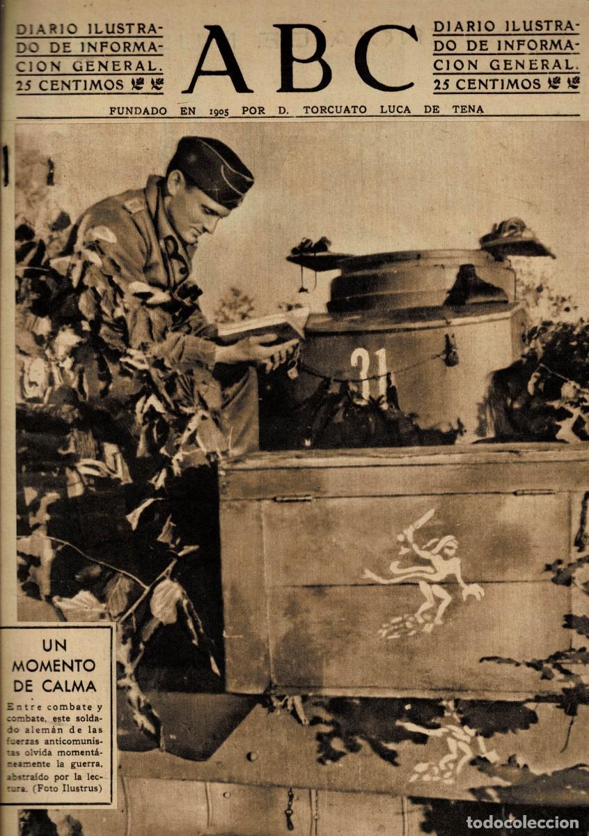 Coleccionismo de Revistas y Peri&oacute;dicos: PERIODICO ABC MADRID-SEVILLA 25 DE NOVIEMBRE DE 1942 N&ordm; 12260. A-ABC-0764