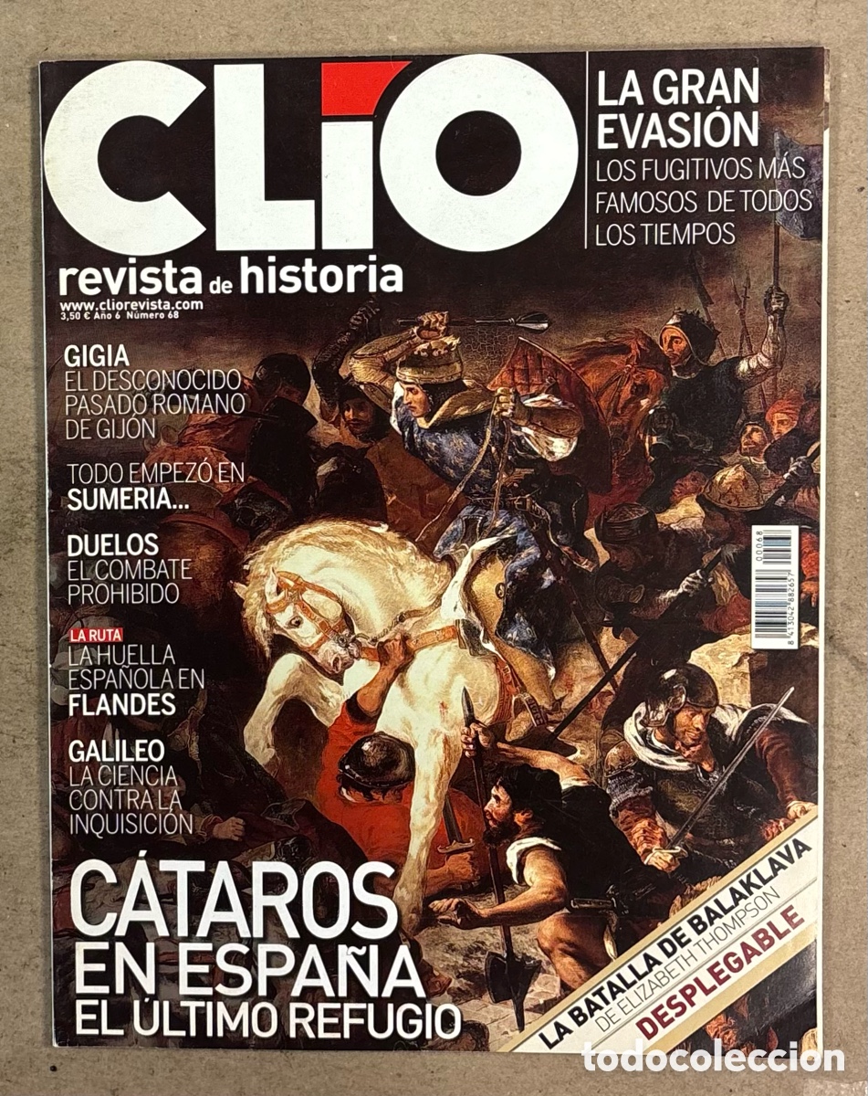 Coleccionismo de Revistas y Peri&oacute;dicos: CL&Iacute;O HISTORIA N&deg; 68. C&Aacute;TAROS EN ESPA&Ntilde;A, GIGIA, GIGIA, SUMERIA, FLANDES, GALILEO, LA GRAN EVASI&Oacute;N,&hellip;