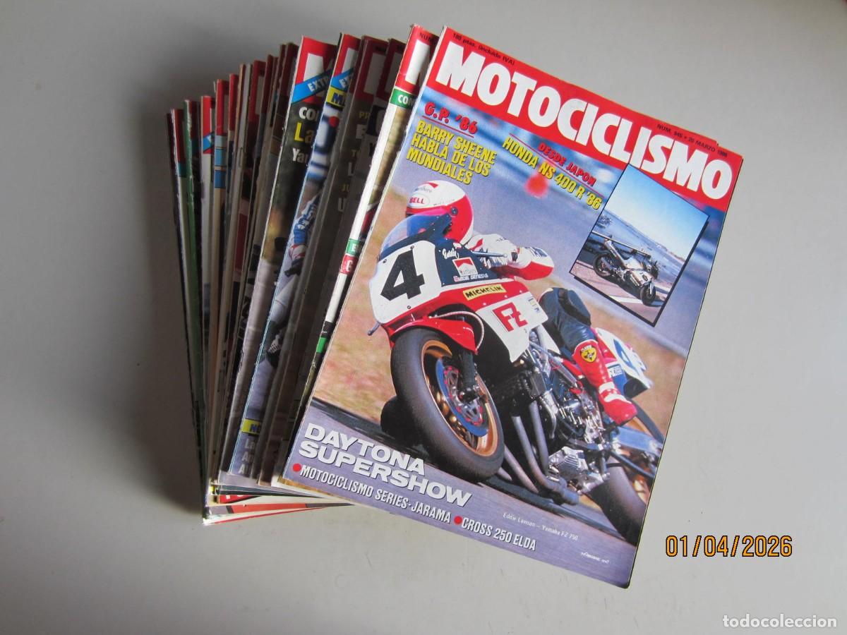 Collection Magazines and Newspapers: 26 REVISTAS DE MOTOCICLISMO DE 1986. MOTOS. DE ENERO A JUNIO