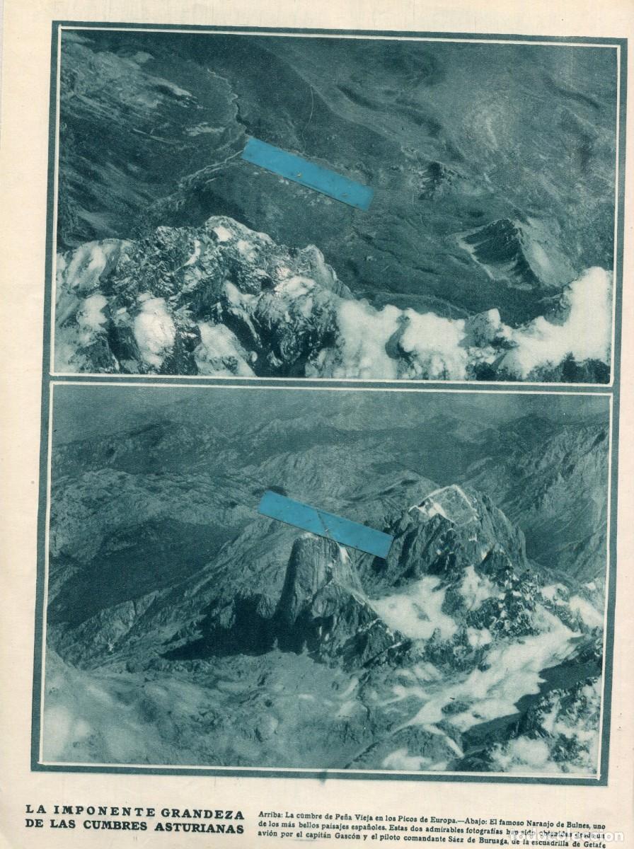 Collection Magazines and Newspapers: REVISTA A&Ntilde;O 1926 FOTOS AEREAS PICOS DE EUROPA PE&Ntilde;A VIEJA NARANJO COLEGIO DE DOCTORES DE MADRID