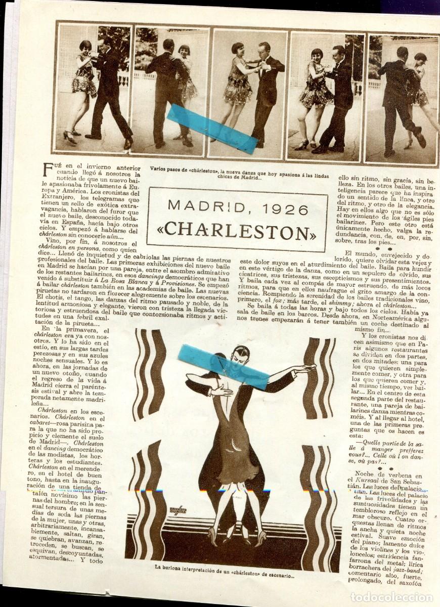 Coleccionismo de Revistas y Peri&oacute;dicos: REVISTA A&Ntilde;O 1926 LOS LOCOS A&Ntilde;OS VEINTE 20 CHARLESTON BAILE CESAR JUARROS EDGAR NEVILLE FOTOS DEL SOL