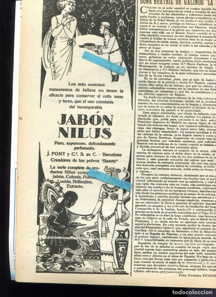 Colecionismo de Revistas e Jornais: REVISTA A&Ntilde;O 1926 JABON NILUS J. FONT JOSE NAKENS TORERO NACIONAL II MUERTO EN SORIA FAUSTO BARAJAS