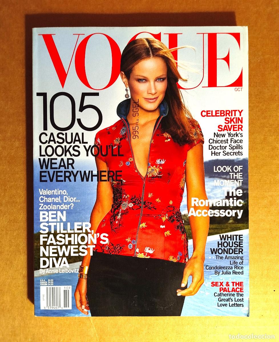 Coleccionismo de Revistas y Peri&oacute;dicos: VOGUE US OCTOBER 2001 - CAROLYN MURPHY - BEN STILLER - CONDOLEEZZA RICE - 452 p.