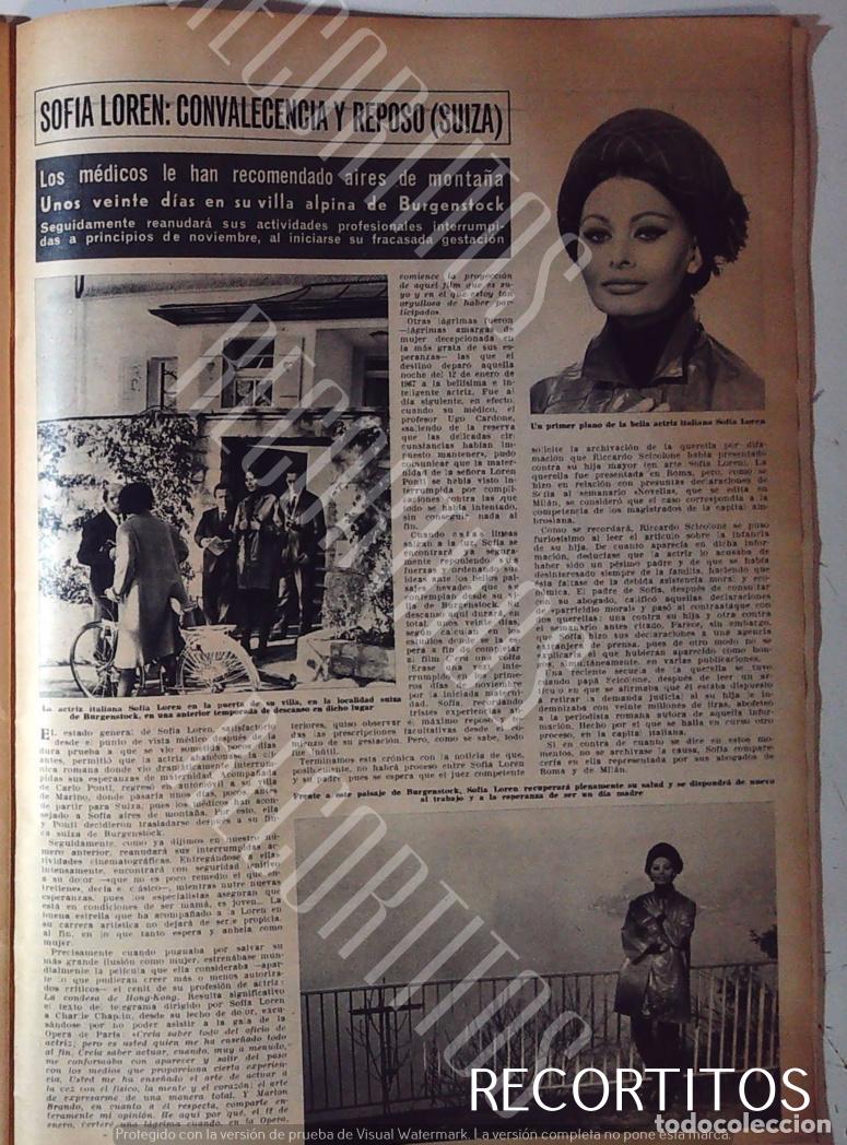 Coleccionismo de Revistas y Peri&oacute;dicos: sofia loren reposa en suiza burgenstock