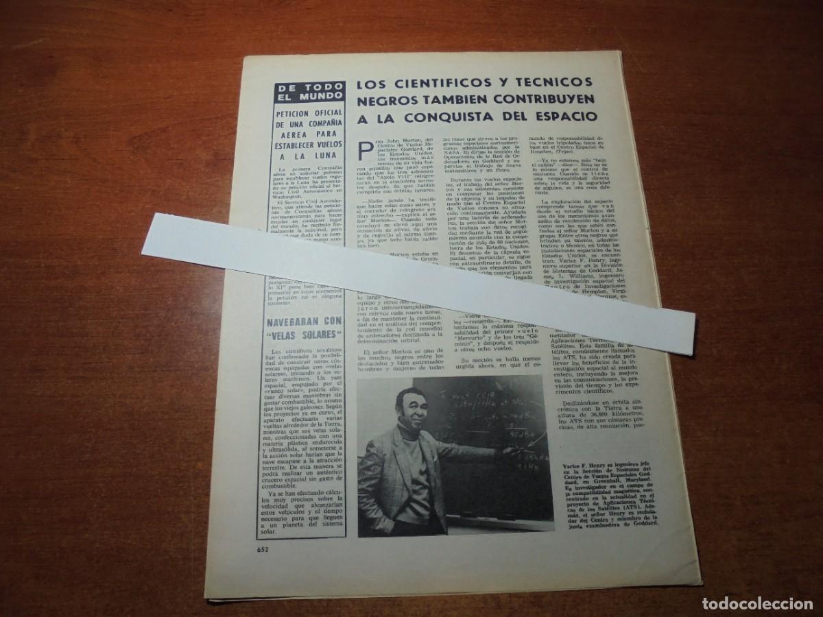 Coleccionismo de Revistas y Peri&oacute;dicos: RETAL 1969: CIENT&Iacute;FICOS CONTRIBUYEN A LA CONQUISTA DEL ESPACIO / YODURO DE PLATA SOBRE UN VOLC&Aacute;N.