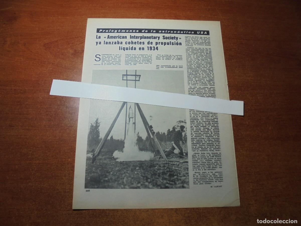 Coleccionismo de Revistas y Peri&oacute;dicos: RETAL 1969: COHETES DE PROPULSI&Oacute;N L&Iacute;QUIDA EN 1934. FUTURO AEROPUERTO DE PAR&Iacute;S.