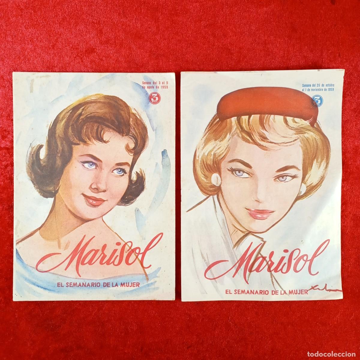 Collection Magazines and Newspapers: MARISOL - EL SEMANARIO DE LA MUJER - 1959 - LOTE 2 REVISTAS - N&Uacute;MEROS 288, 300 / 2748