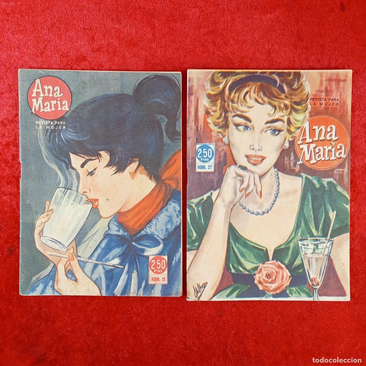 Coleccionismo de Revistas y Peri&oacute;dicos: ANA MARIA - REVISTA PARA LA MUJER - 1958 - LOTE 2 REVISTAS - N&Uacute;MEROS 19, 27 / 2749