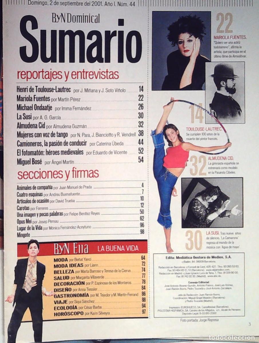 Coleccionismo de Revistas y Peri&oacute;dicos: LA SUSI FLAMENCO ALMUDENA CID MARIOLA FUENTES TOULOUSSE LOUTREC SUMARIO