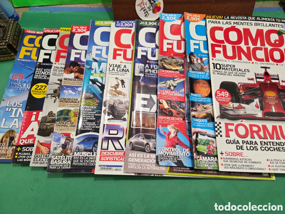 Coleccionismo de Revistas y Peri&oacute;dicos: LOTE DE 10 REVISTAS...&rdquo;&rdquo;COMO FUNCIONA??...CIENCIAS, NATURALEZA, HISTORIA Y MAS...