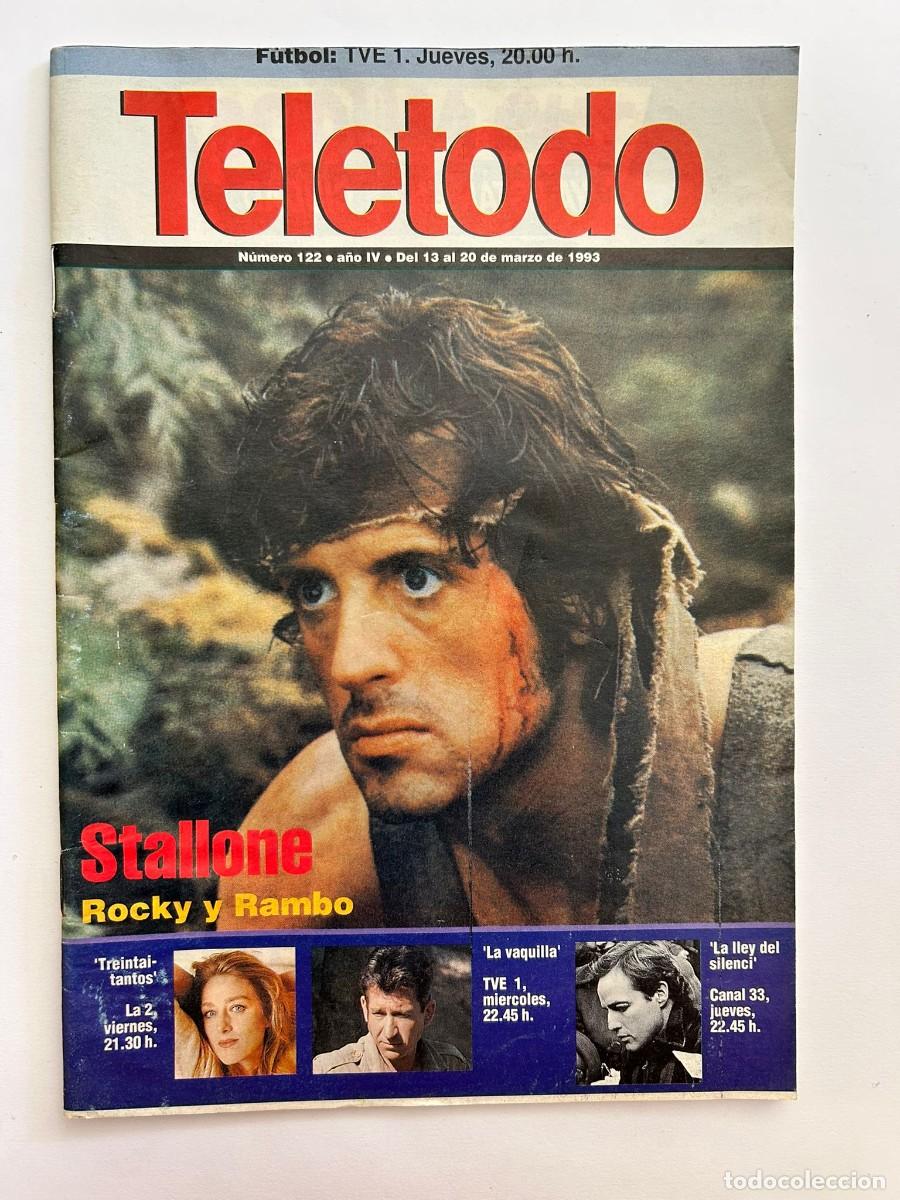 Coleccionismo de Revistas y Peri&oacute;dicos: TELETODO n&ordm; 122 marzo 1993 Nina - Stallone