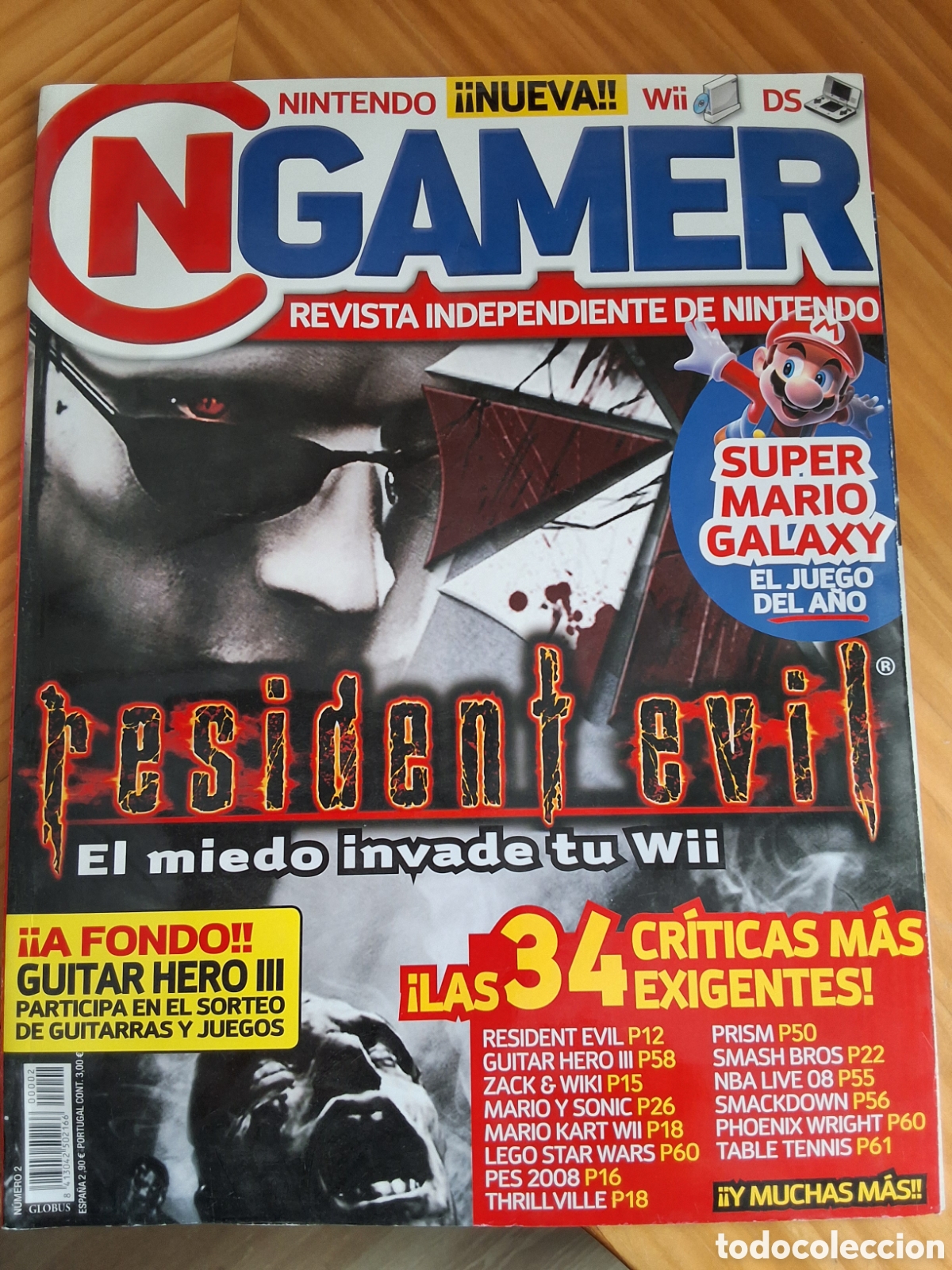 Sammeln von Zeitschriften und Zeitungen: Nintendo gamer revista consolas n&uacute;mero 2 a&ntilde;o 2007 incluye p&oacute;ster super Mario galaxy