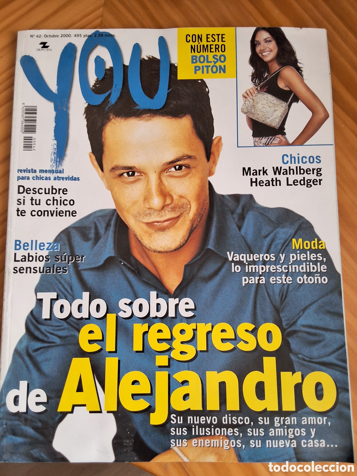 Coleccionismo de Revistas y Peri&oacute;dicos: You revista para j&oacute;venes n&uacute;mero 42 a&ntilde;o 2000/10 Alejandro Sanz Britney Spears