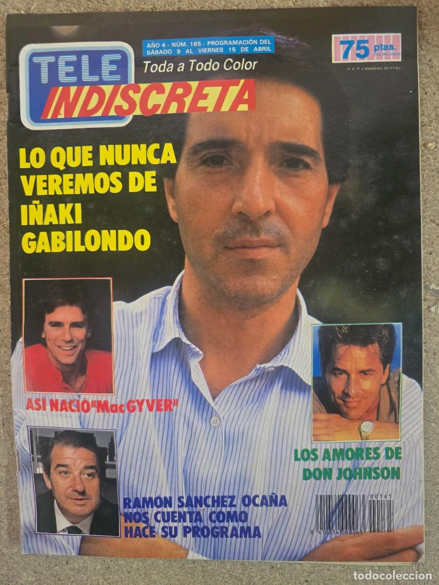 Collectionnisme de Revues et Journaux: Revista Tele Indiscreta 165 I&ntilde;aki Gabilondo