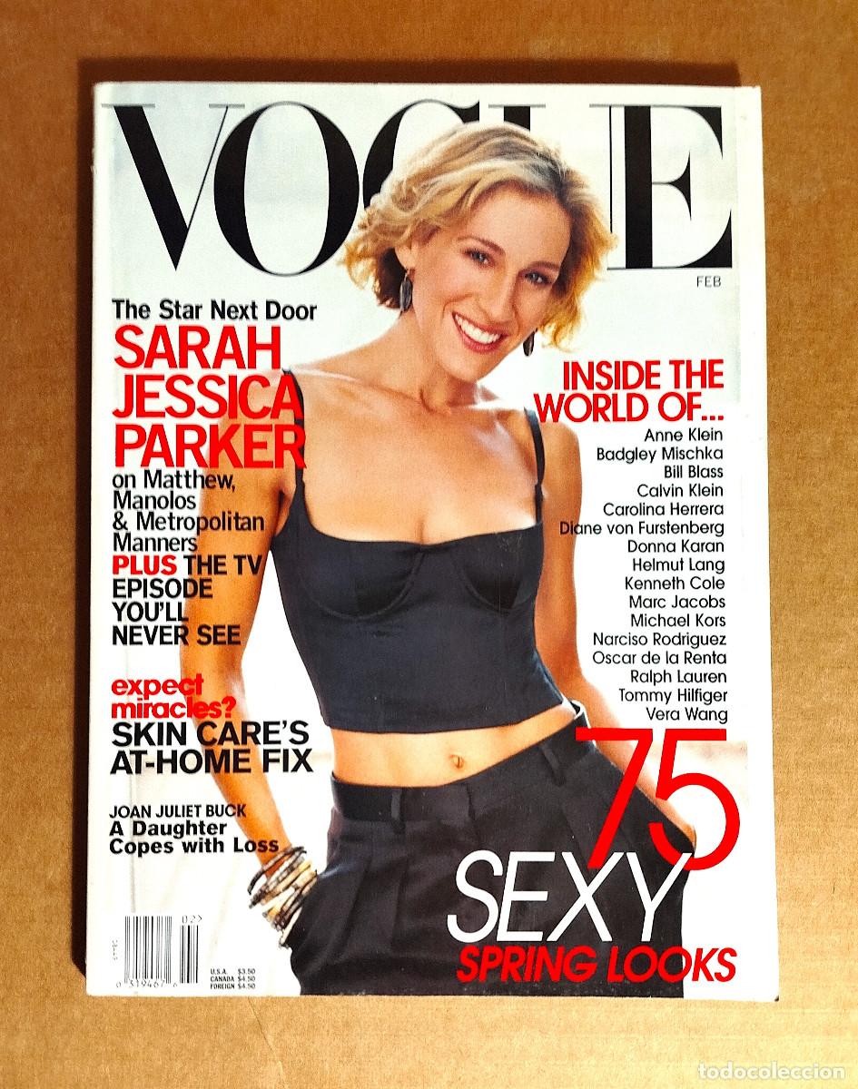 Sammeln von Zeitschriften und Zeitungen: VOGUE US FEBRUARY 2002 - SARAH JESSICA PARKER - DIANE VON FURSTENBERG - OSCAR DE LA RENTA - 272 p.