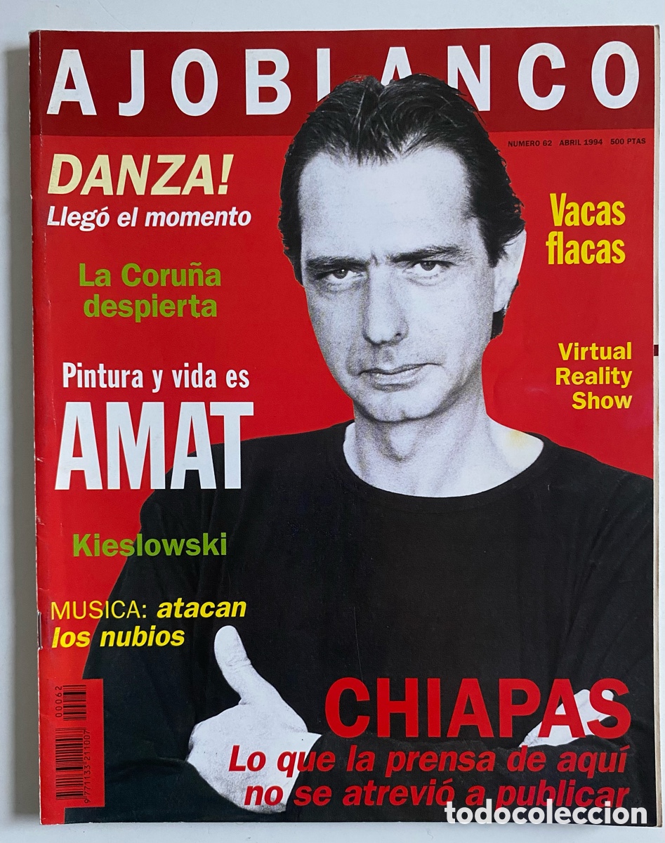 Coleccionismo de Revistas y Peri&oacute;dicos: Ajoblanco n&uacute;m. 62, 1994: Amat, Chiapas, Kieslowski, La Coru&ntilde;a