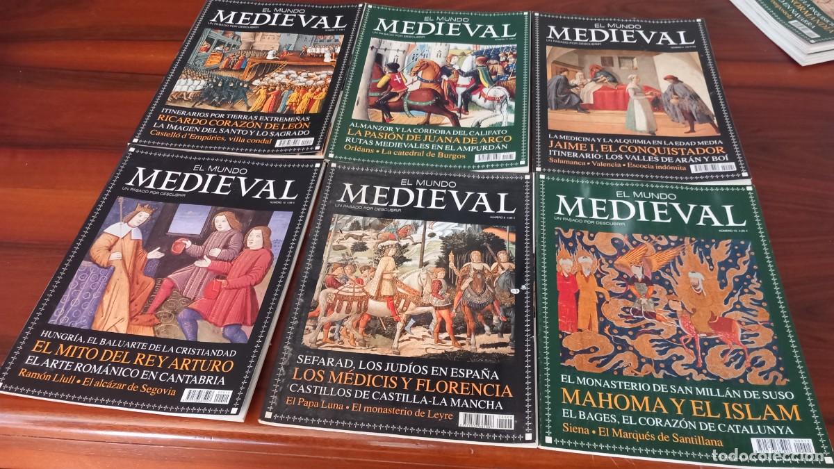 Sammeln von Zeitschriften und Zeitungen: Lote 12 revistas EL MUNDO MEDIEVAL &ndash; Historia, arte, c&aacute;taros, inquisici&oacute;n &ndash; buen estado