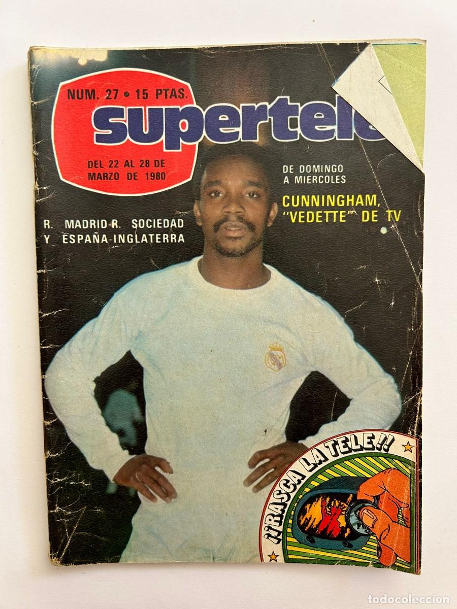 Coleccionismo de Revistas y Peri&oacute;dicos: SUPERTELE N&ordm; 27 MARZO 1980 Cunningham Real Madrid Agatha Christie