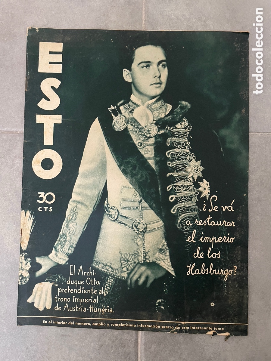 Coleccionismo de Revistas y Peri&oacute;dicos: Esto. 22 de marzo de 1934. Revista gr&aacute;fica semanal.