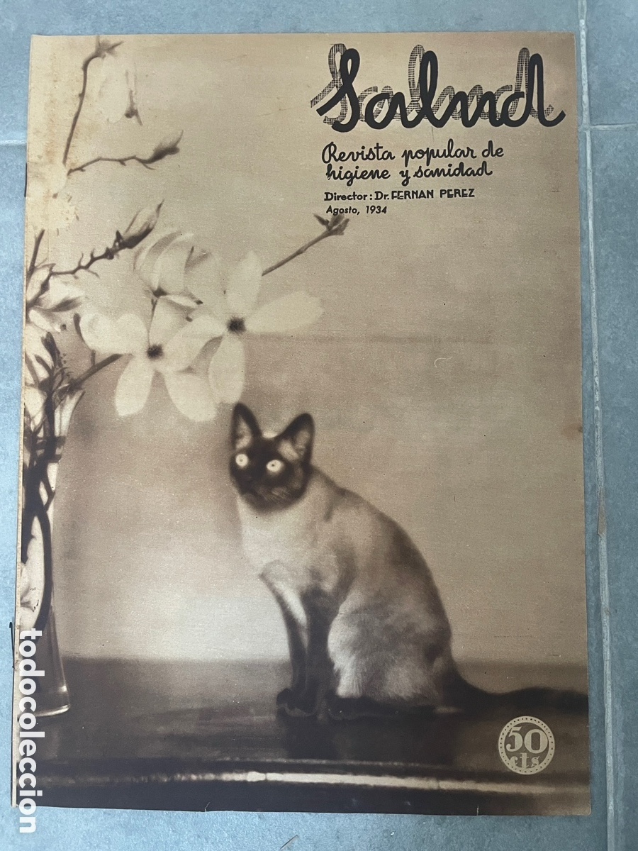 Coleccionismo de Revistas y Peri&oacute;dicos: Salud. Revista popular de higiene y sanidad. Agosto de 1934. Deportes.