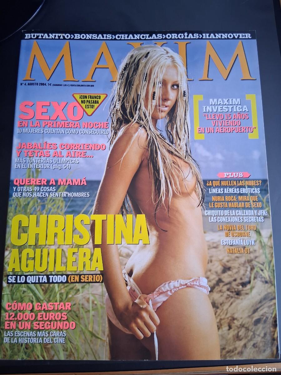 Coleccionismo de Revistas y Peri&oacute;dicos: Revista Maxim n&ordm; 4 (agosto 2004) Christina Aguilera