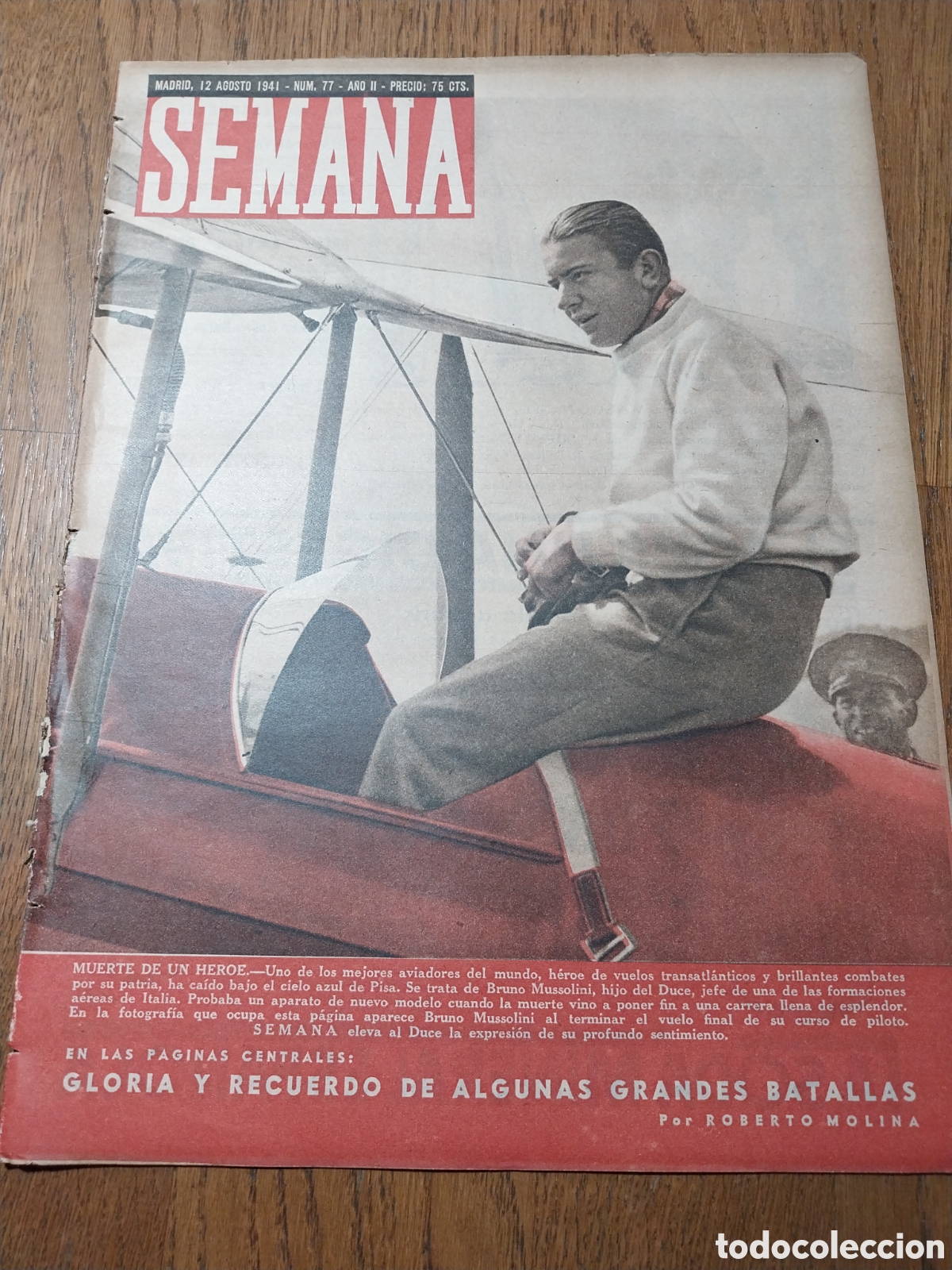 Coleccionismo de Revistas y Peri&oacute;dicos: SEMANA 1941 MUERTE D BRUNO MUSSOLINI. VON BOCK VENCEDOR D SMOLENSKO. LA DIVISI&Oacute;N AZUL