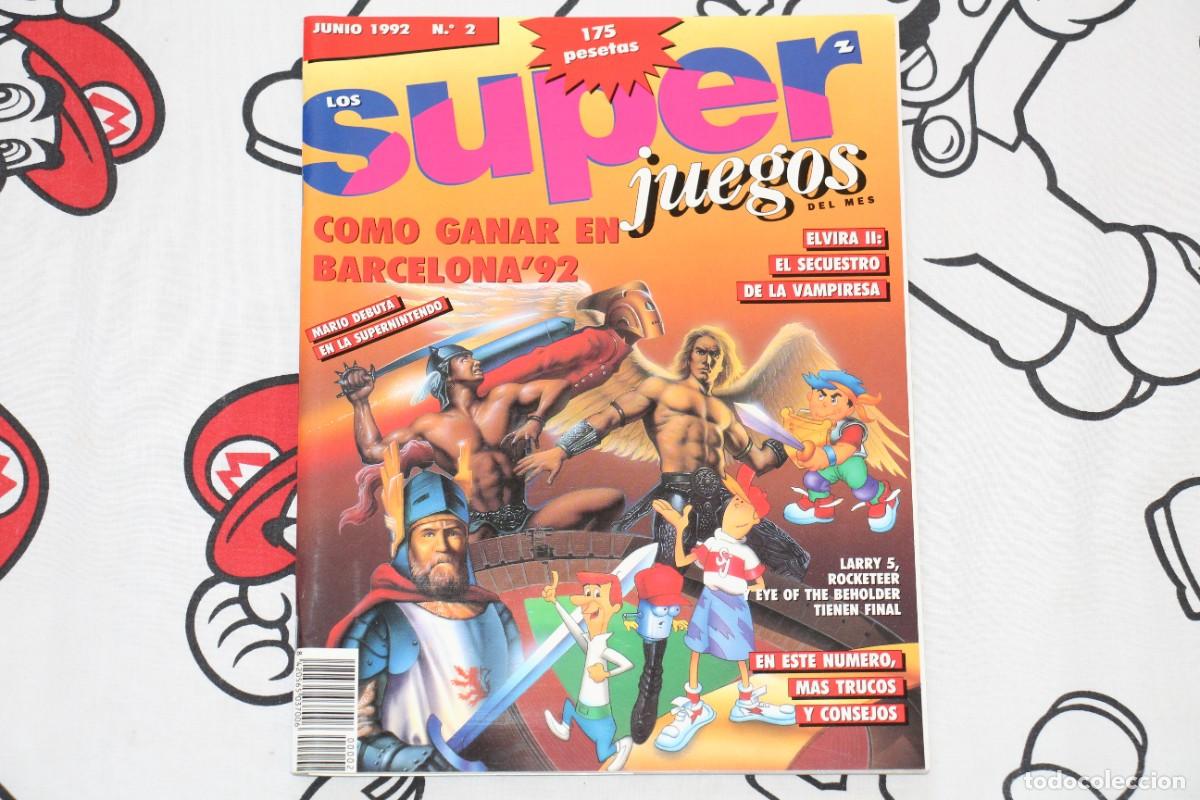 Coleccionismo de Revistas y Peri&oacute;dicos: REVISTA LOS SUPER JUEGOS JUNIO 1992 NUMERO 2 CON POSTER MUY BUEN ESTADO