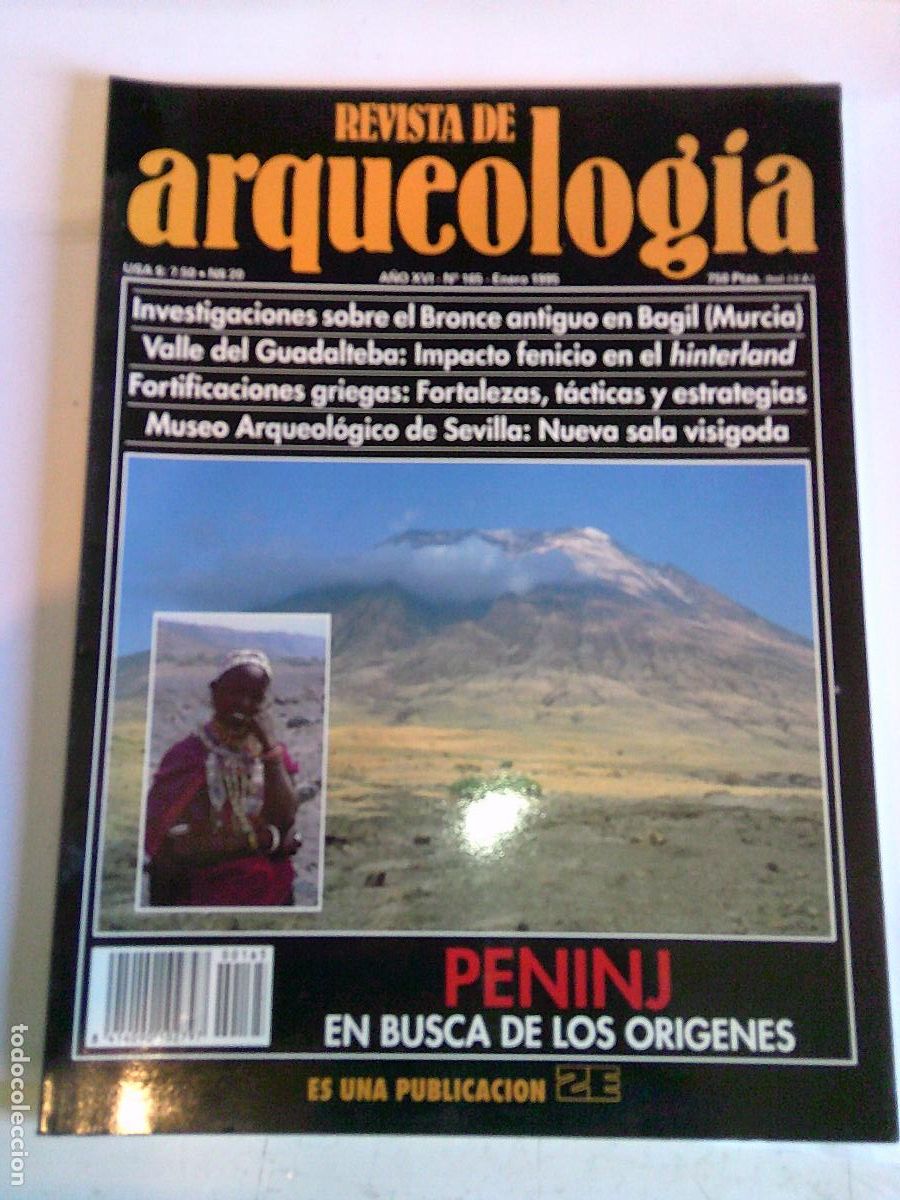 Sammeln von Zeitschriften und Zeitungen: Revista de Arqueolog&iacute;a n&ordm; 165 Peninj, Bronce antiguo, Valle de Guadalteba, Museo de Sevilla