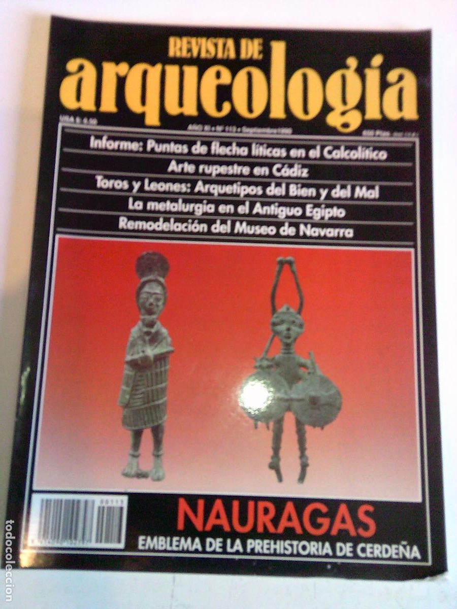 Collectionnisme de Revues et Journaux: Revista de Arqueolog&iacute;a n&ordm; 113 Flechas l&iacute;ticas,arte rupreste en C&aacute;diz,Nauragas
